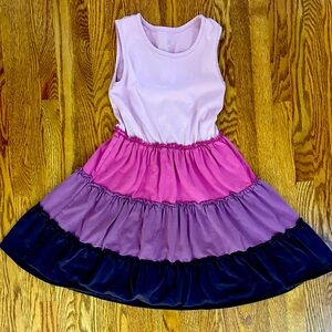 Garnet Hill Kids Tiered Dress Size M